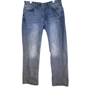Levis 514 Jeans Mens 36x32 Blue Straight Fit Stretch Denim 5 Pocket Zip Fly